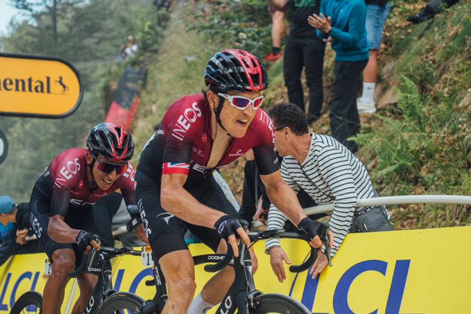 Egan Bernal Geraint Thomas etapa 14 Tour de Francia 2019