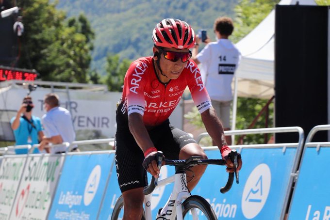 Nairo Quintana etapa final esperanzadora respuesta Tour de l'Ain 2020 - ph. Arkea Samsic - www.ciclismocolombiano.com