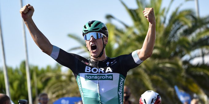 Pascal Ackermann gana etapa 2 Tirreno Adriáico 2020 - ph. Bora Hansgrohe - www.ciclismocolombiano.com