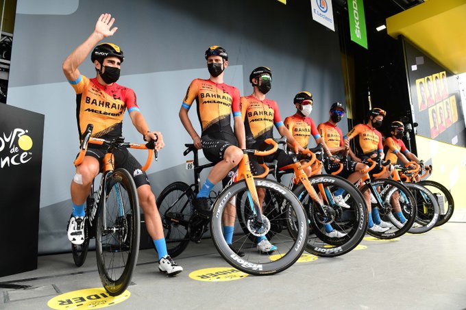 Mikel Landa advierte ciclistas colombianos etapa 15 Tour de Francia 2020 - ph. Bahrain McLaren - www.ciclismocolombiano.com