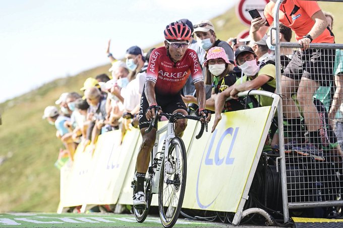 Nairo Quintana y IMAGEN etapa 14 Tour de Francia 2020 - ph. Arkea Samsic - www.ciclismocolombiano.com