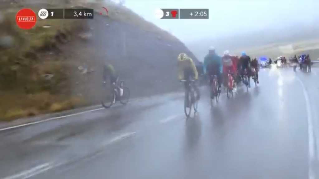 Ataque de Esteban Chaves en la etaoa 6 de la Vuelta a España 2020