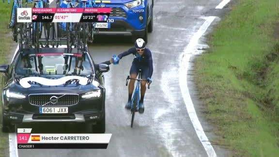 Ciclista Movistar trampa Giro de Italia 2020