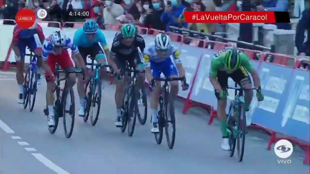 Ataque Primoz Roglic a Carapaz etapa 10 Vuelta España 2020