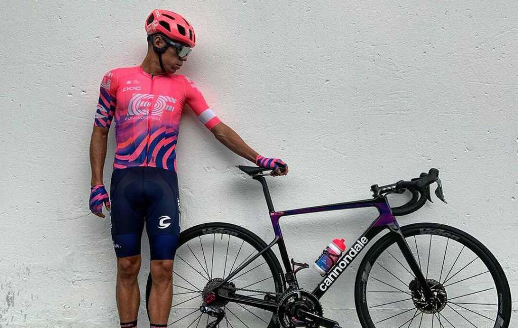 Rigoberto Urán aprendizaje bicicleta