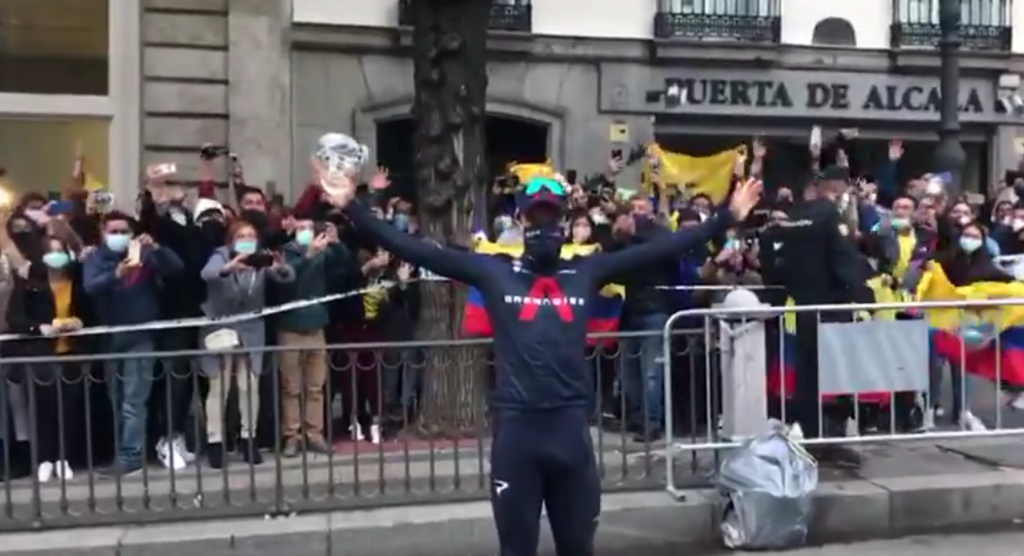Richard Carapaz Ecuador recibimiento Vuelta a España 2020