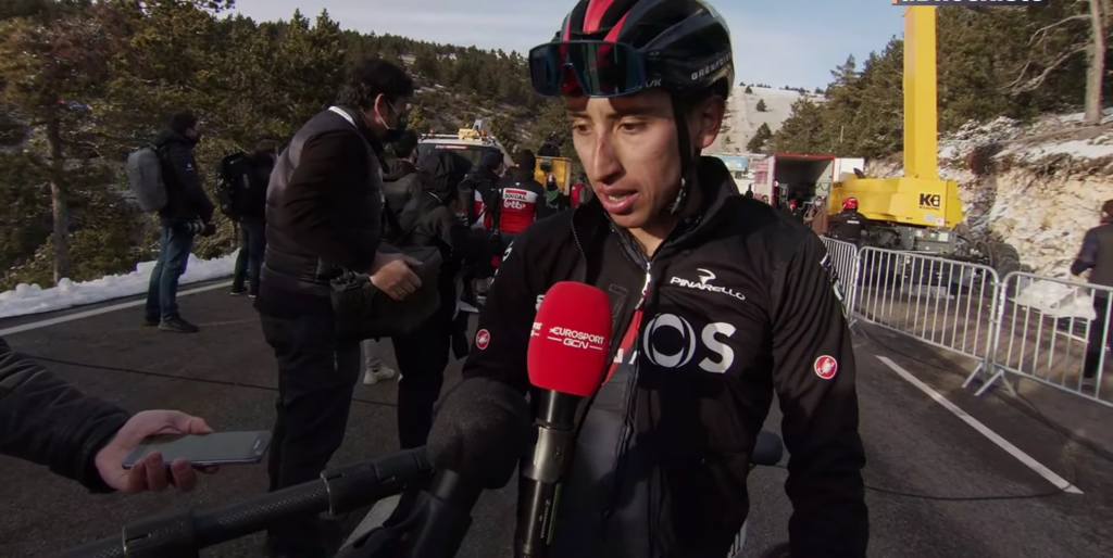 Egan Bernal entrena podio Provence 2021