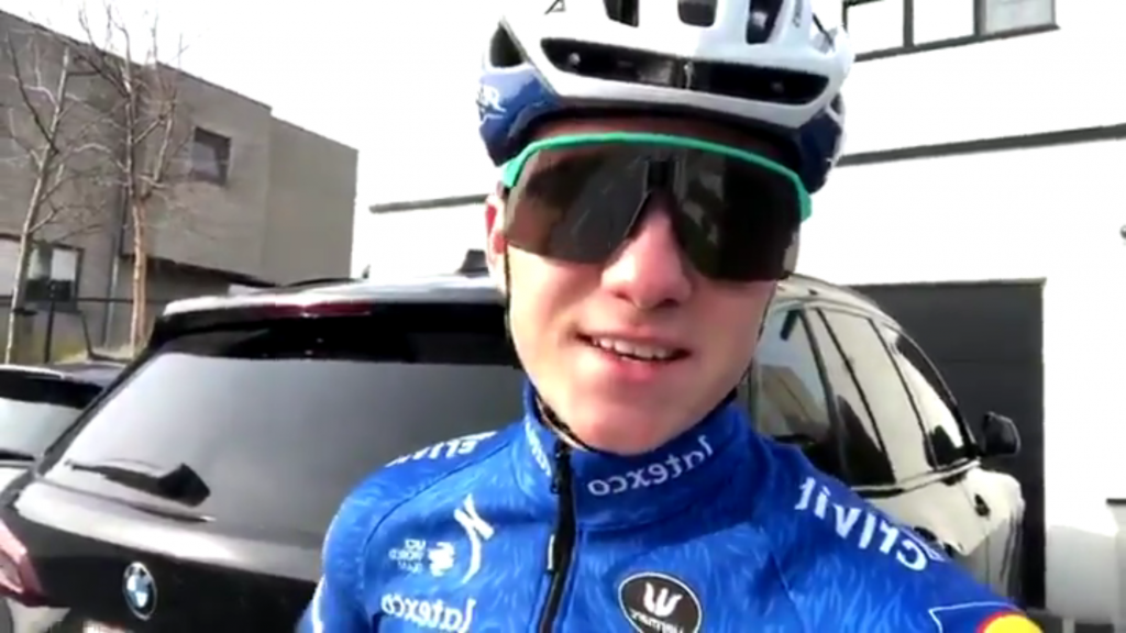 Remco Evenepoel feliz entrenamientos video