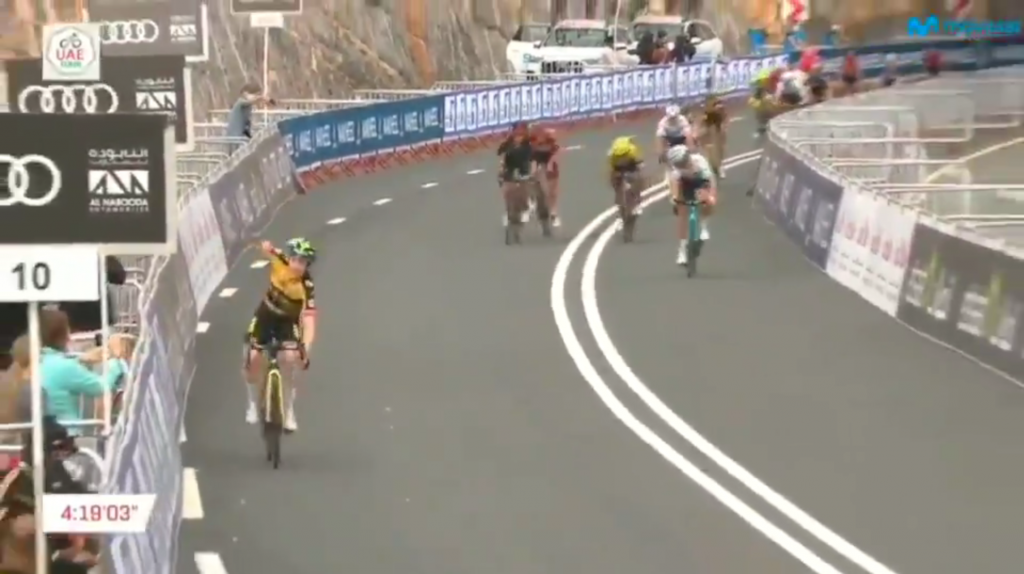 Sergio Higuita sprint Pogacar Yates