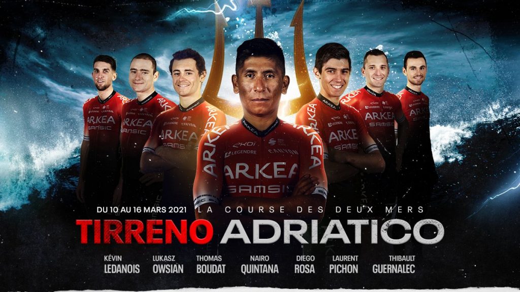 Tirreno Adriático 2021 equipo Arkea Nairo