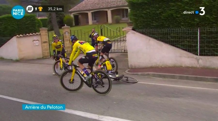 Caída Primoz Roglic Jumbo Visma París Niza