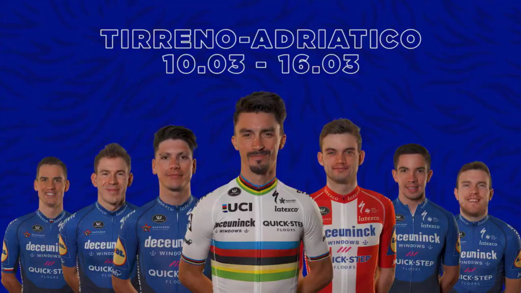Deceuninck Quick Step equipo Tirreno Adriático 2021