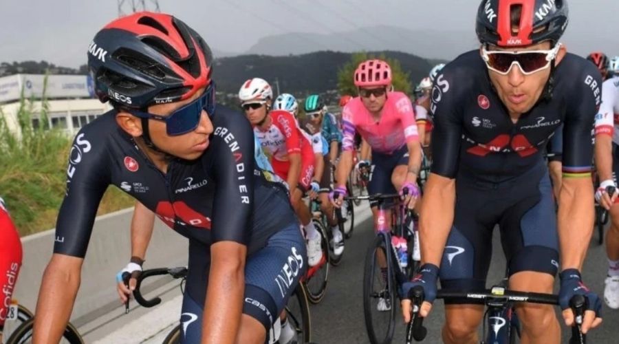 Compañero Egan Bernal Ineos Tirreno Adriático 2021 gran registro crono