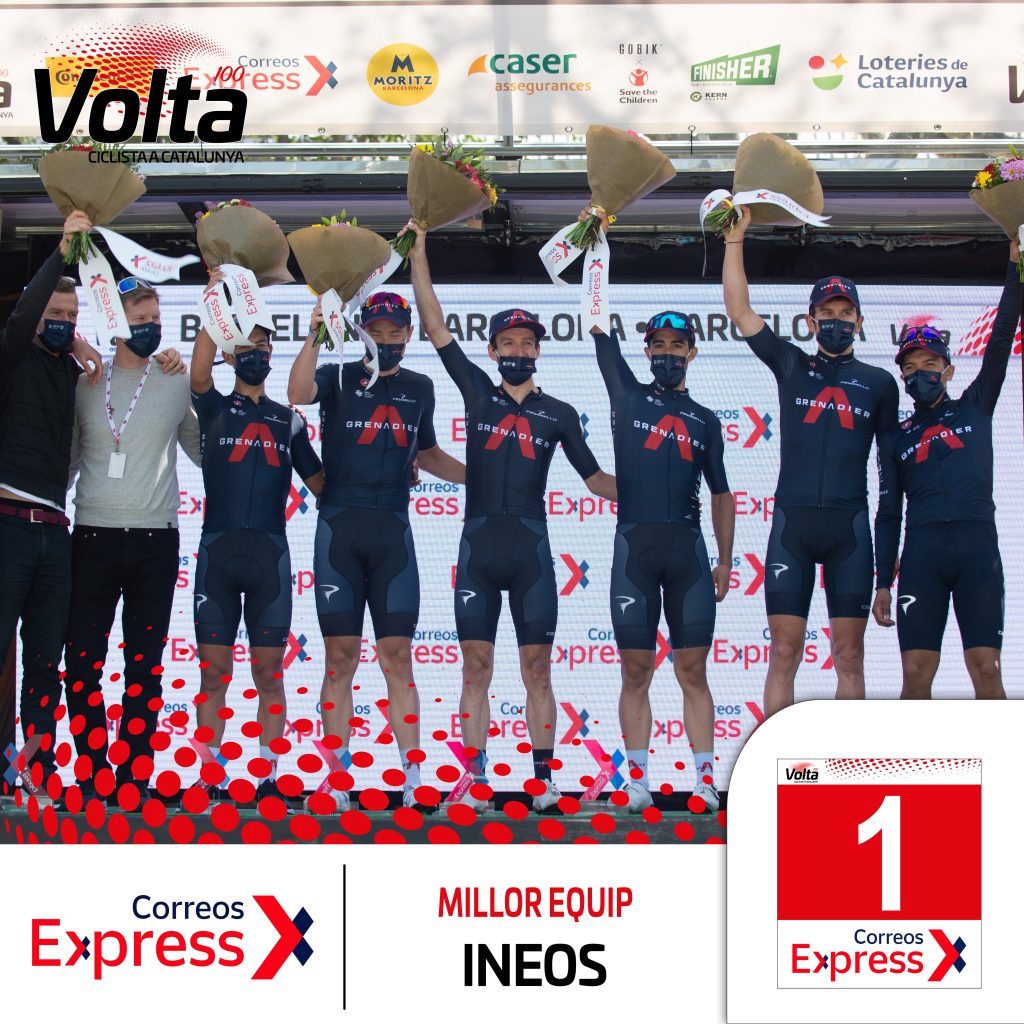 acusación triple podio Ineos Vuelta a Cataluña 2021