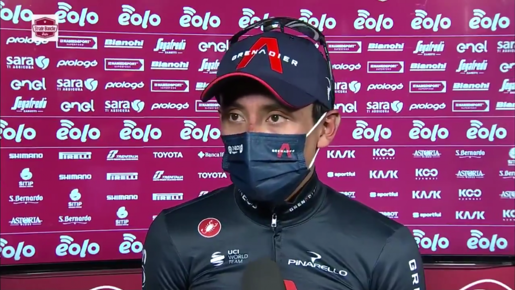 Egan Bernal declaraciones Strade Bianche 2021