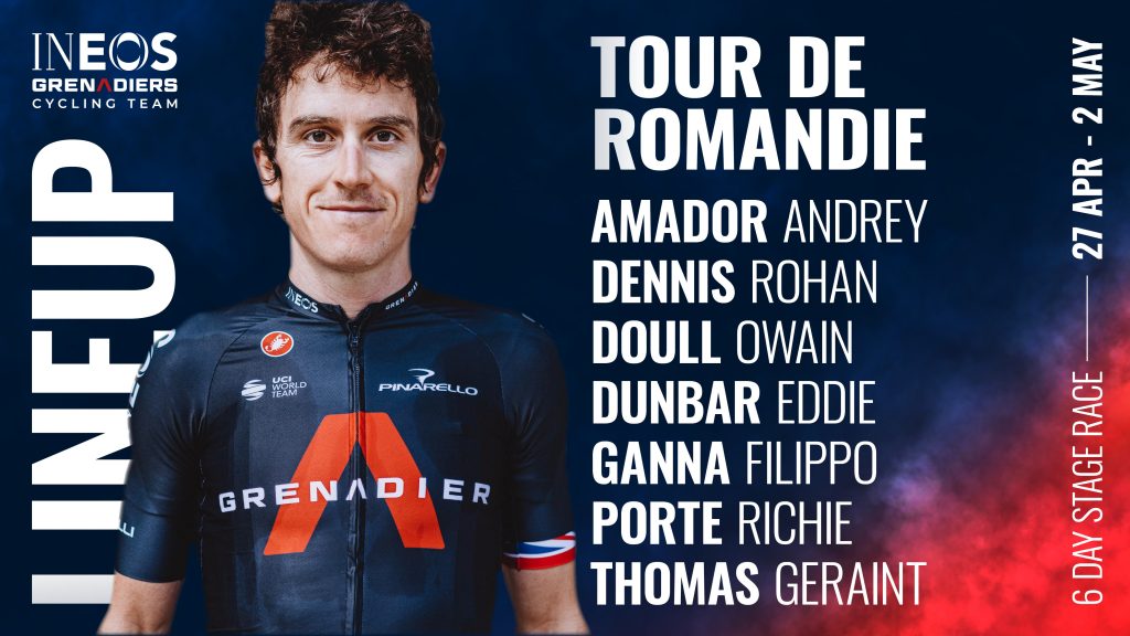 equipo Ineos Grenadiers Tour de Romandía 2021 Geraint Thomas