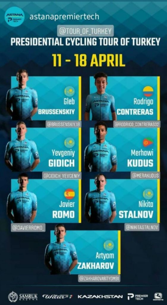 ciclista colombiano Turquía 2021