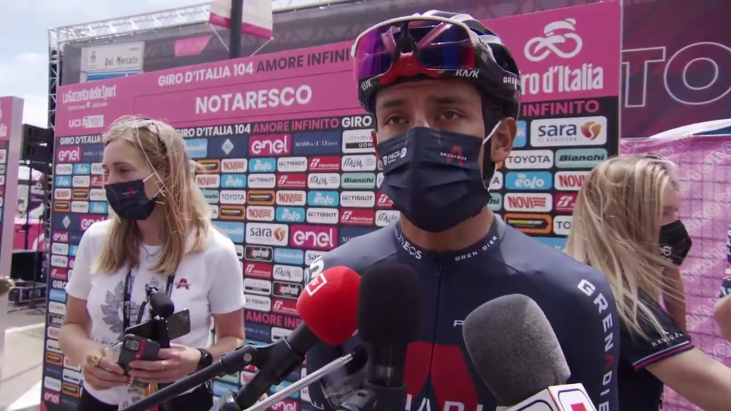 Egan Bernal dolor ataque Giro 2021