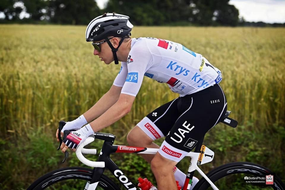 Tadej Pogacar ya piensa en la contrarreloj individual de la etapa 5 en el Tour de Francia 2021