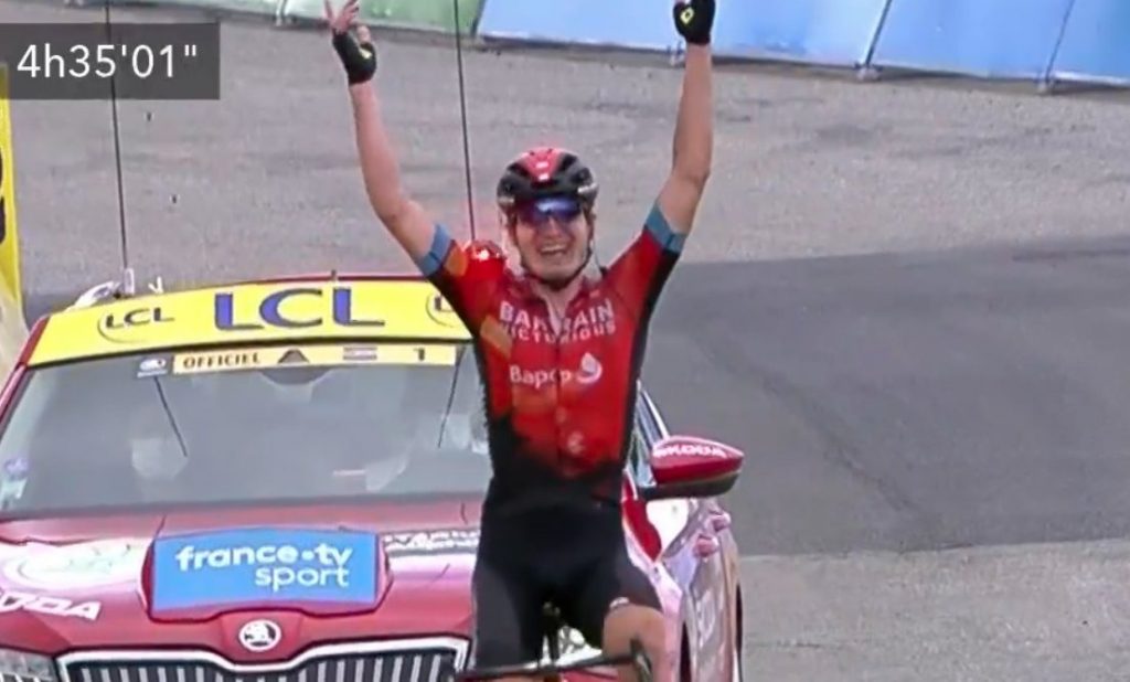 Mark Padun reacción ganar etapa 7 Critérium Dauphiné 2021