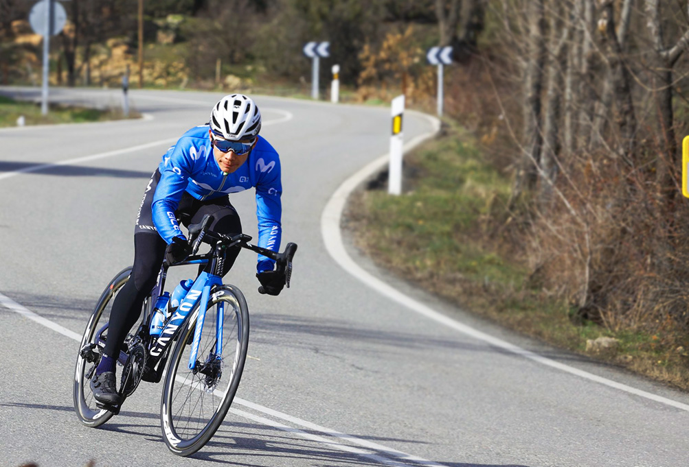 Miguel Ángel López entrenamiento Movistar Team