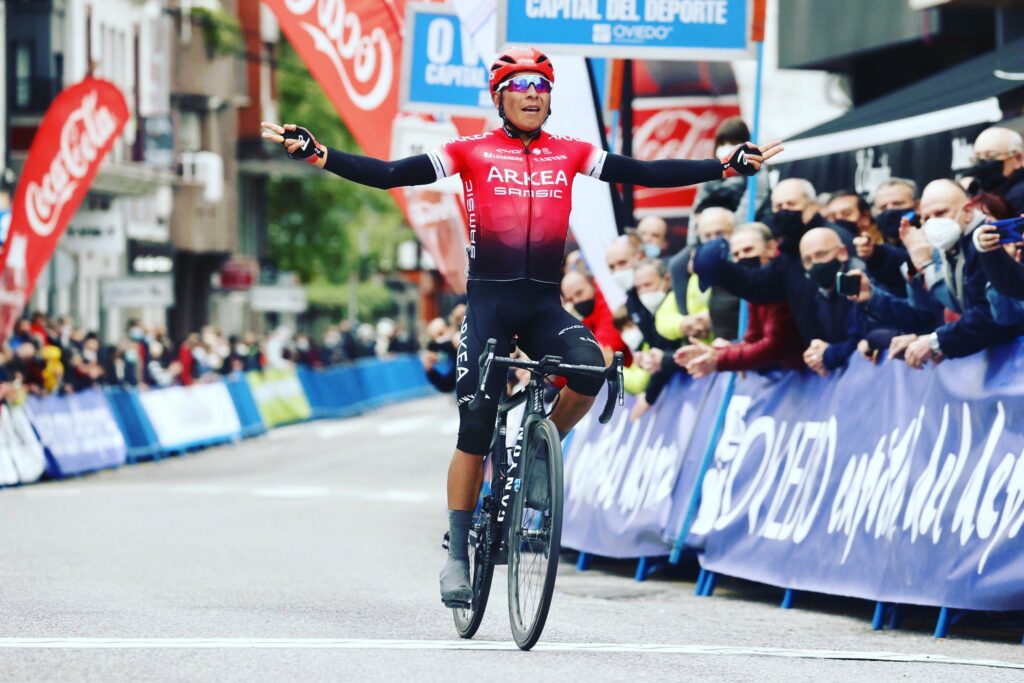 Nairo Quintana celebra