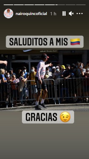 El mensaje de Nairo Quintana que dedica a sus seguidores colombianos tras la etapa 13 del Tour de Francia 2021