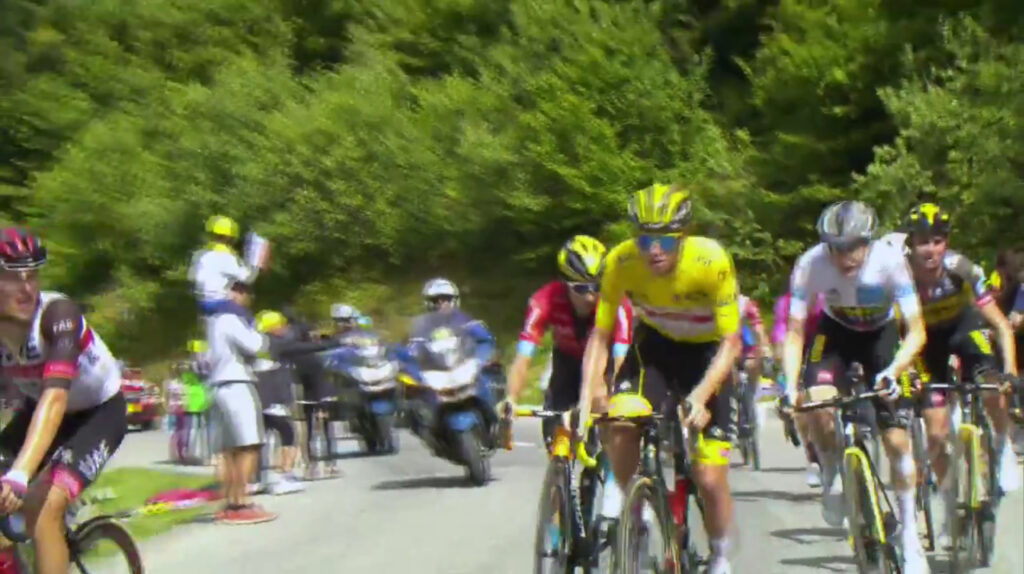 Pogacar descualga a Rigo etapa 17 Tour 2021