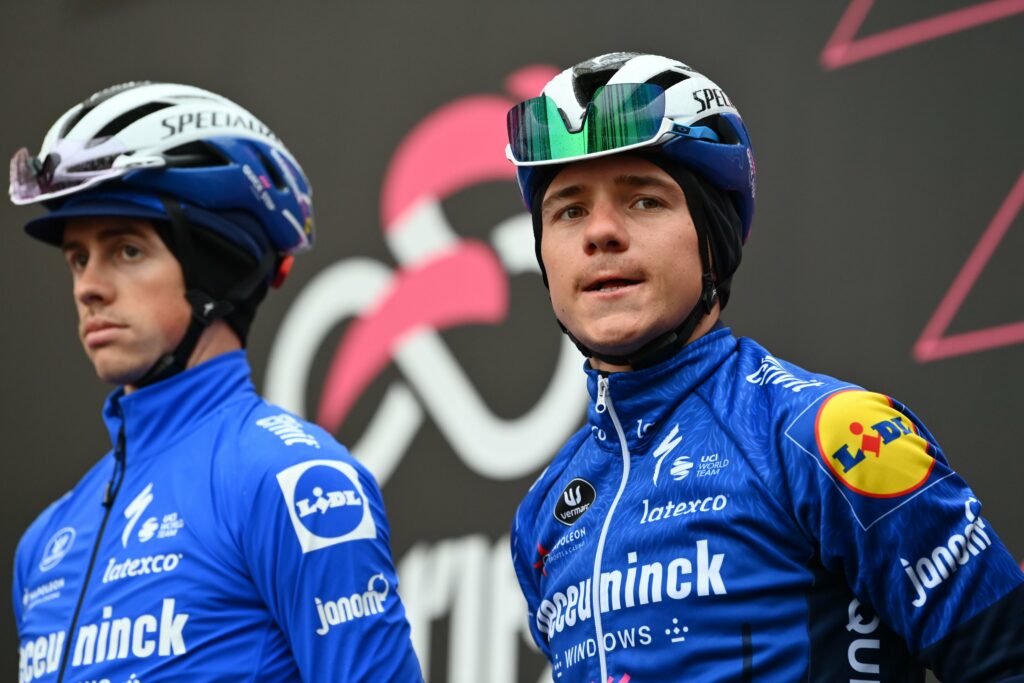 Remco Evenepoel antes de una