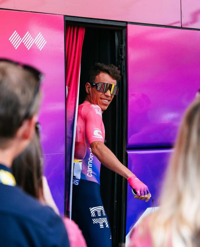 Rigoberto Urán se refirió sobre la manera en que logra calentarse cuando disputa etapas con bajas temperaturas