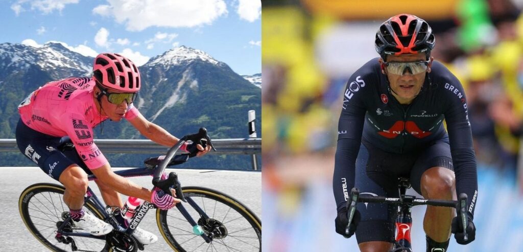 Rigoberto Urán y Richard Carapaz y el momento que protagonizaron en la etapa 11 del Tour de Francia 2021