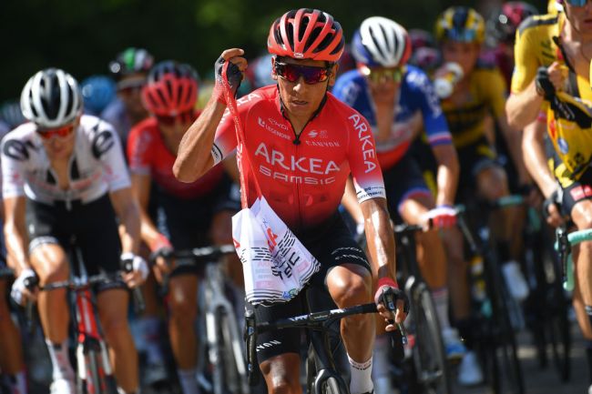 Nairo con avituallamiento