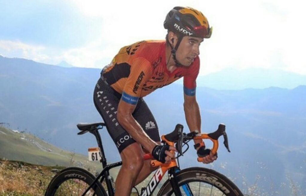 extraño uniforme Landa Bahrain Victorious Vuelta España 2021