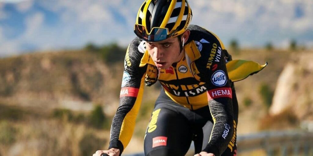 caída Wout Van Aert etapa 5 Tour Bretaña 2021