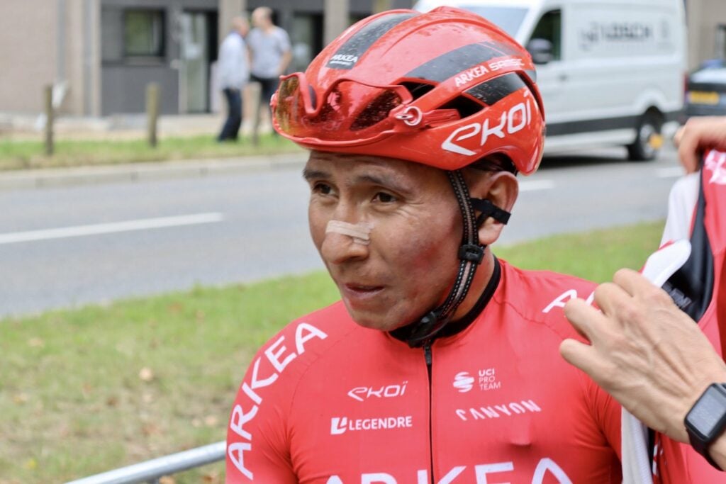 Quintana tras terminar una jornada de ciclismo