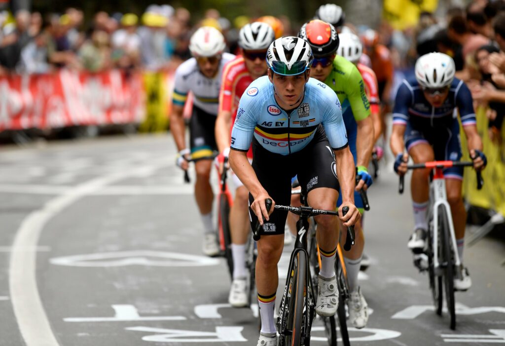 Remco conb la selección Belga