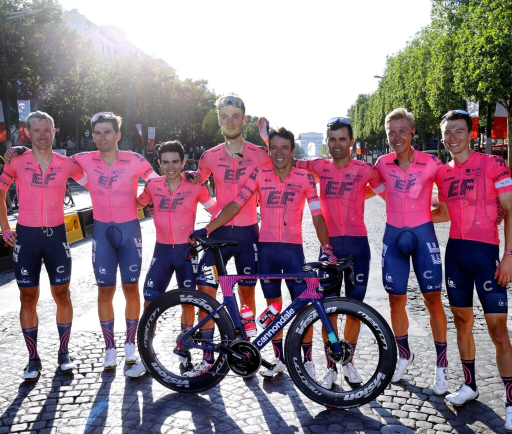 Rigoberto Urán y la broma que le hace a los mecánicos del EF Education Nippo