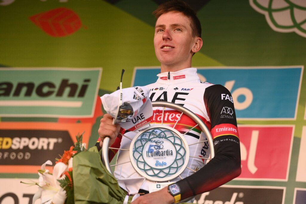 Tadej Pogacar y el récord que logra tras su victoria en el Giro de Lombardía 2021