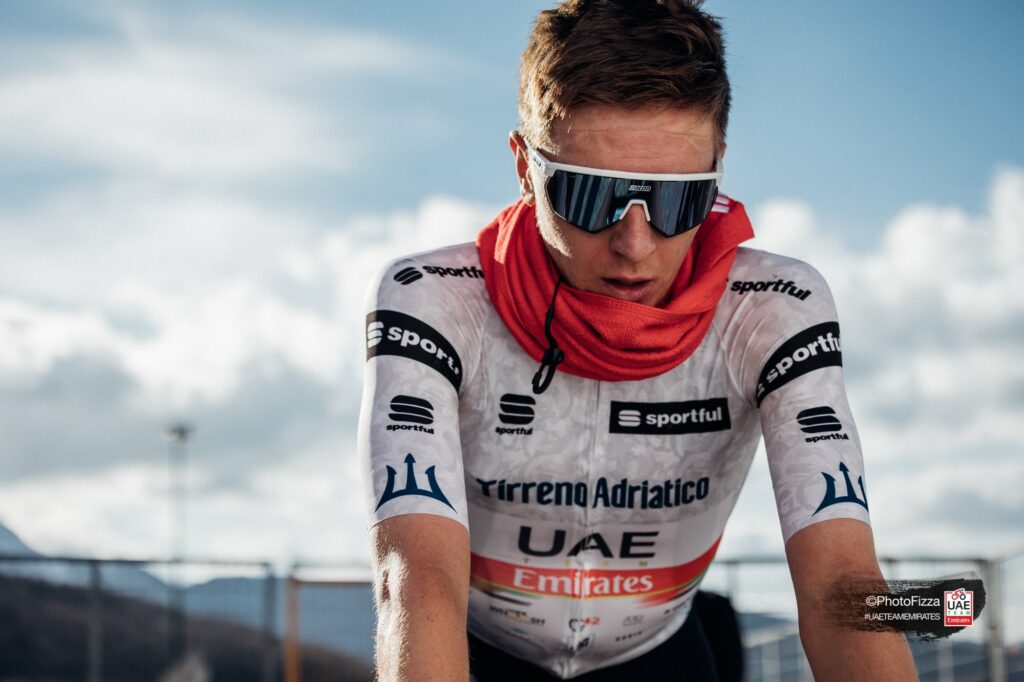 Pogacar en la Tirreno