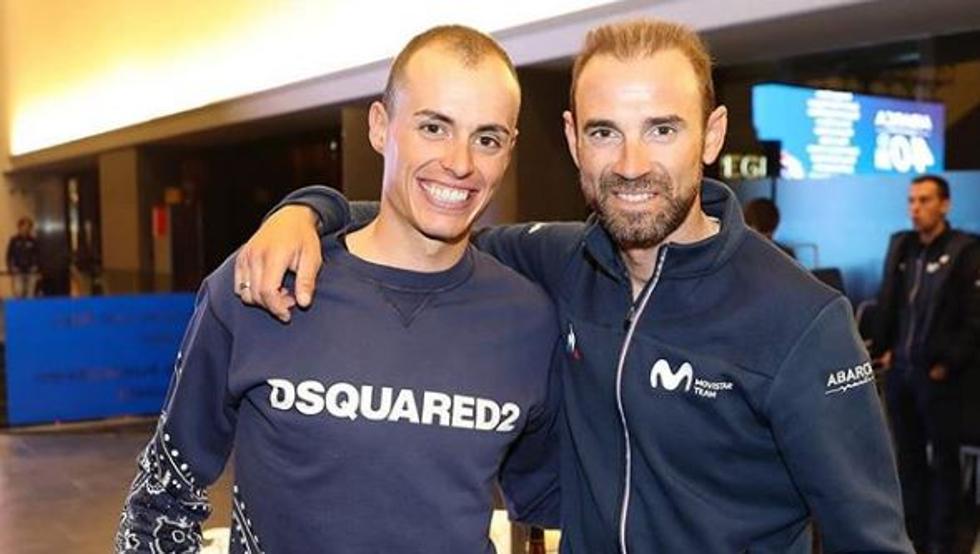 Valverde con Enric Mas