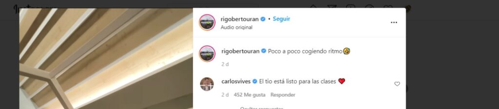 Comentario Carlos Vives Rigoberto Urán