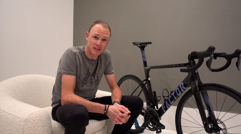 Froome con su bici
