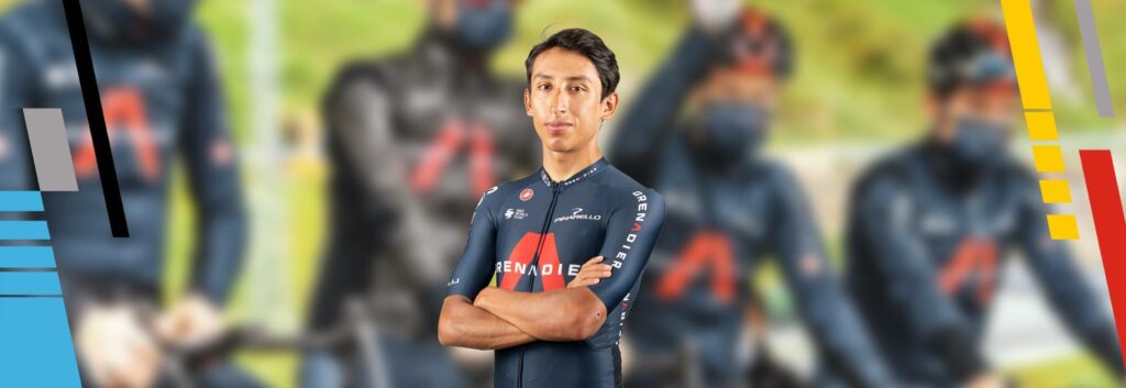 Egan Bernal en el post diseño Vuelta