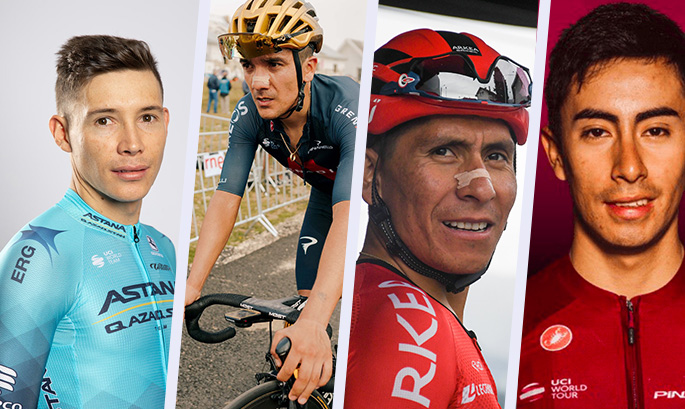 Miguel Ángel López, Nairo Quintana, Carapaz, y Sosa protagonizarían una batalla latinoamericana en el Giro de Italia 2022