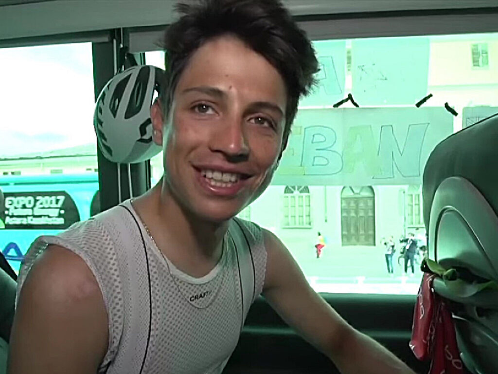 Esteban Chaves sonriendo