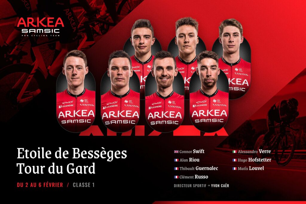 Arkea Samsic de Nairo Quintana revela su plantilla para la Estrella de Besseges 2022