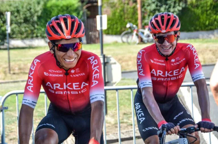 Nairo Quintana y Dayer Quintana