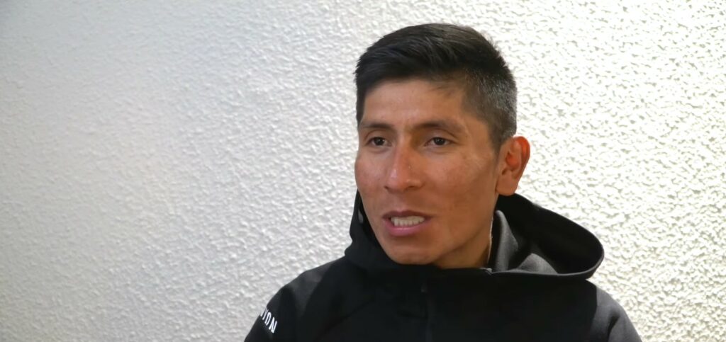 Nairo Quintana hablando en entrevista