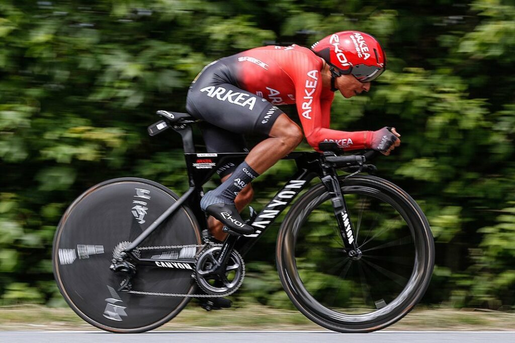 Nairo Quintana durante una contrarreloj