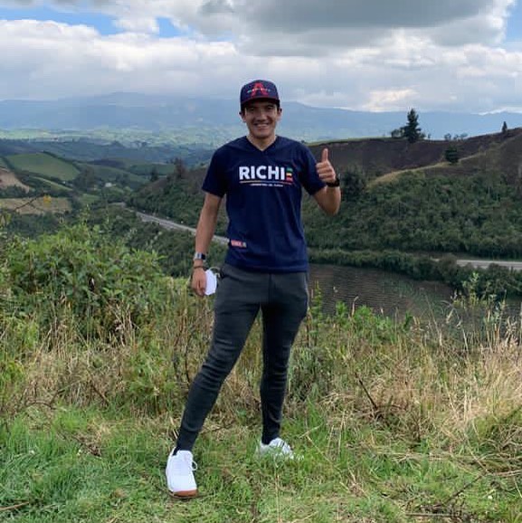 Richard Carapaz en el Carchi